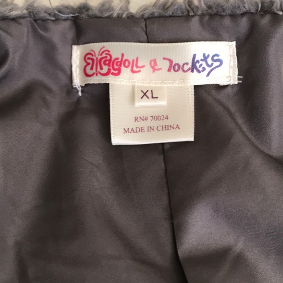 🎯NWOT Ragdoll & Rockets Shag Jacket Girls XL - Picture 7 of 8